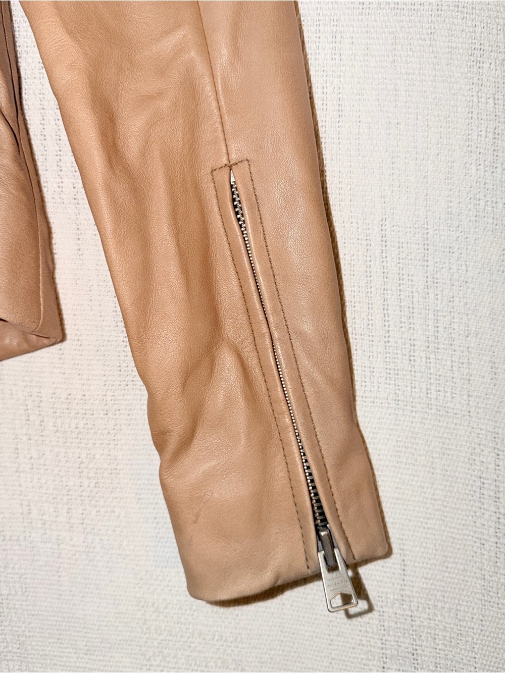 All Saints Dalby leather biker jacket 00 - Picture 8 of 12
